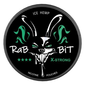 RABBIT ICE HEMP X-Strong All White Slim Portion